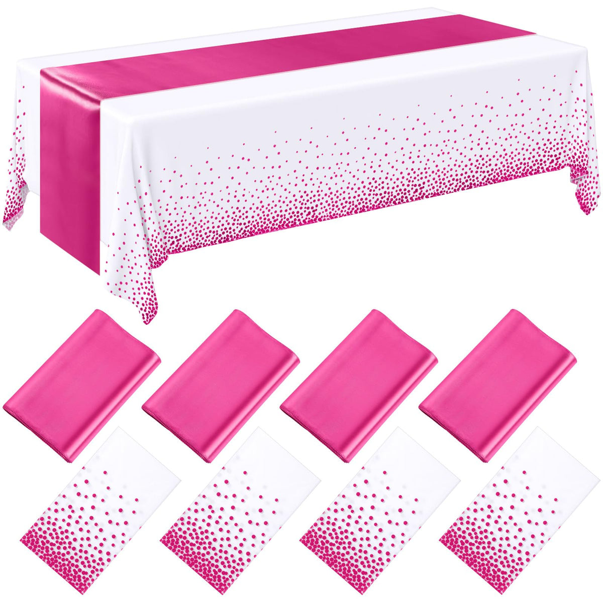 Breling Tablecloths & Table Runner Set for Party Tables