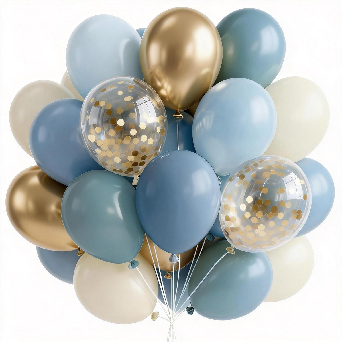 PartyWoo 65-Pack Balloons for Birthdays & Baby Showers