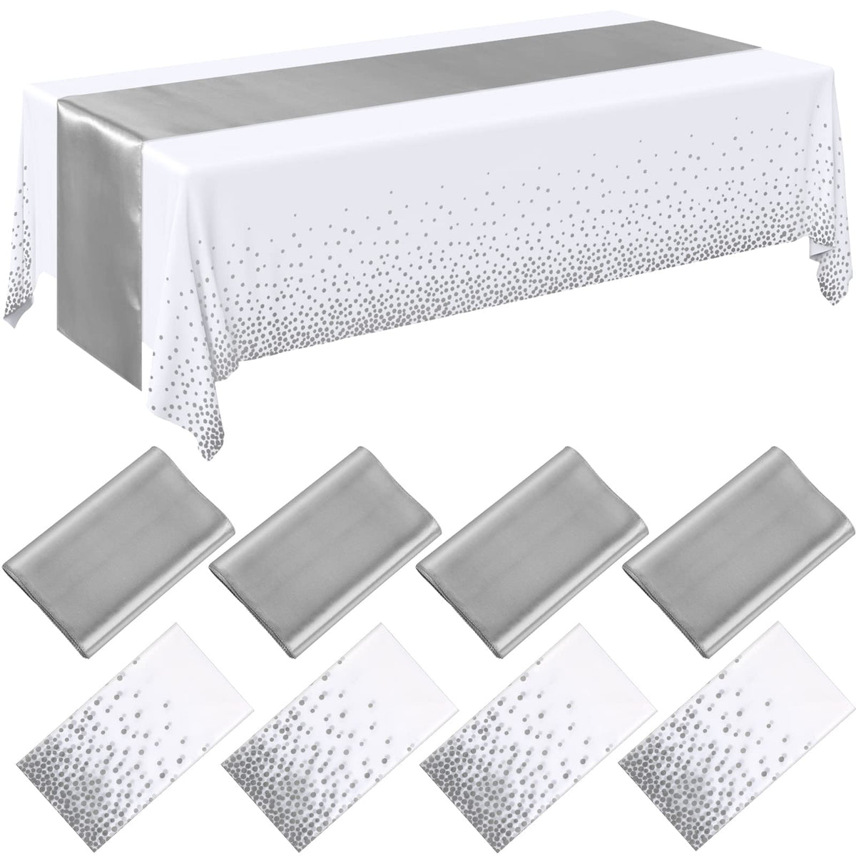 Breling Tablecloths & Table Runner Set for Party Tables