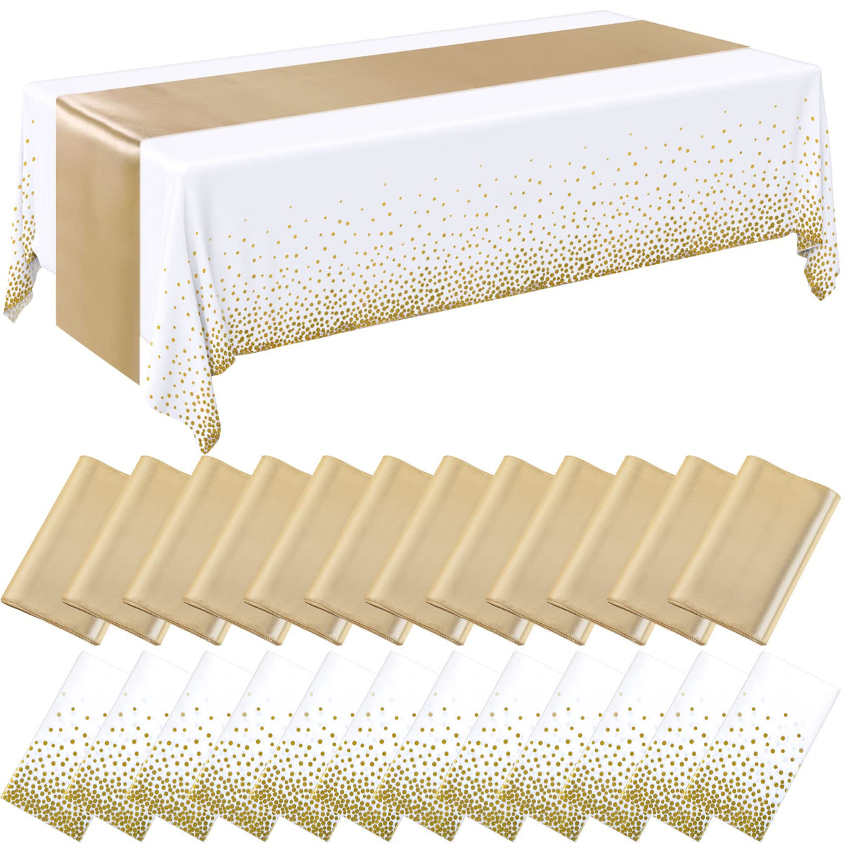 Breling Tablecloths & Table Runner Set for Party Tables