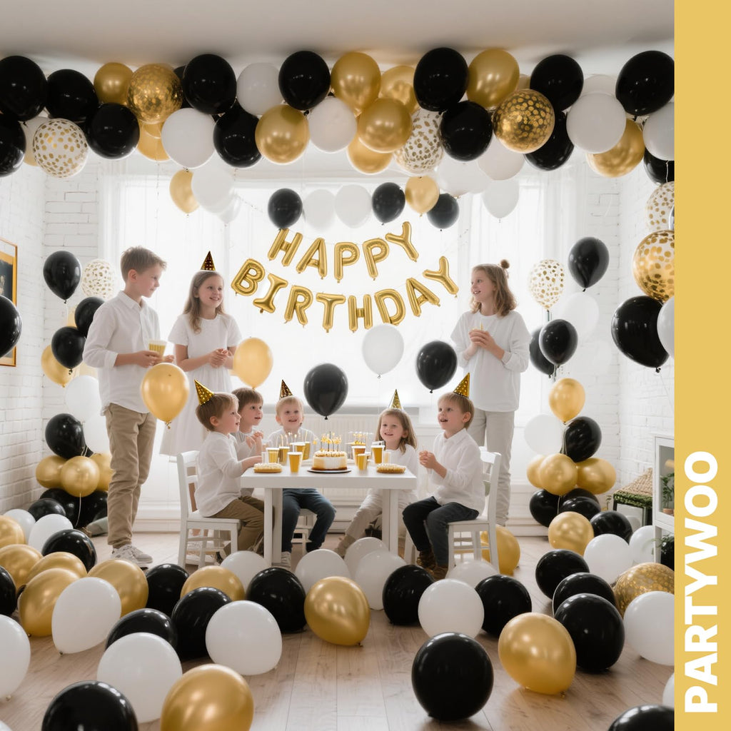 PartyWoo 65-Pack Balloons for Birthdays & Baby Showers