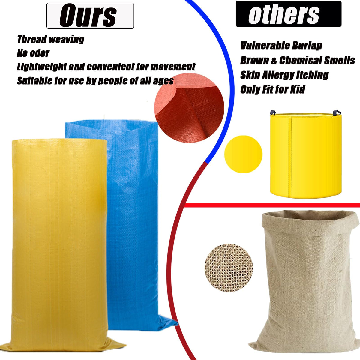 24-Piece Outdoor Relay Race Kit with Sacks, Spoons & Belts