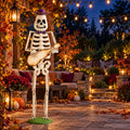 FEISIDELIN 157cm Halloween Skeleton Guitar Yard Statue