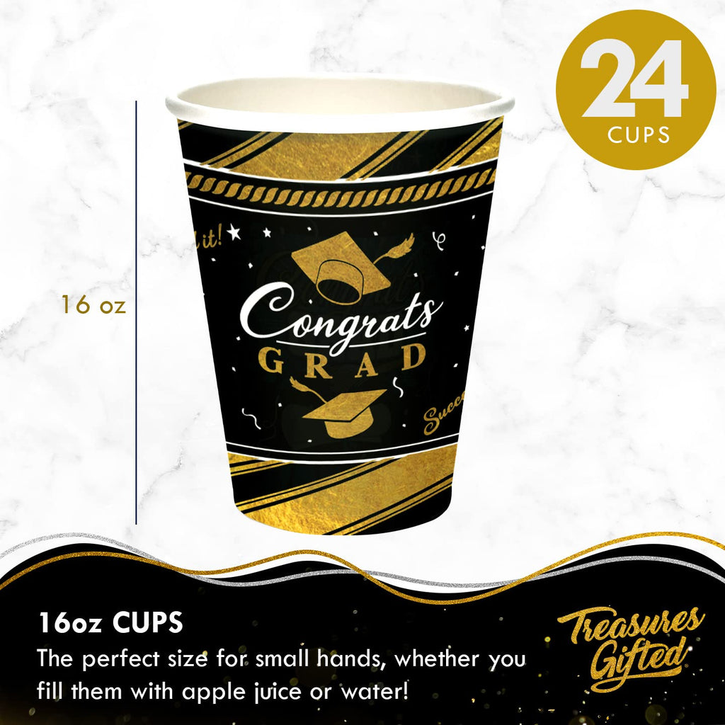 Treasures Gifted 2026 Gold Graduation Tableware Set for 24