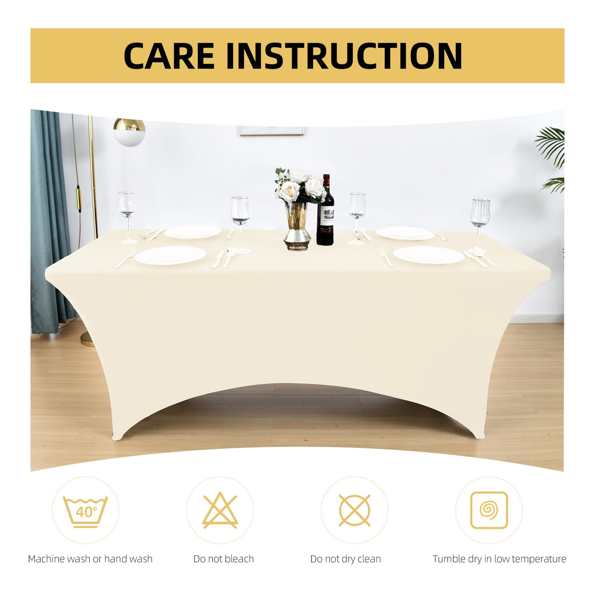 ZarzaaSik Spandex Table Cover for Parties & Events