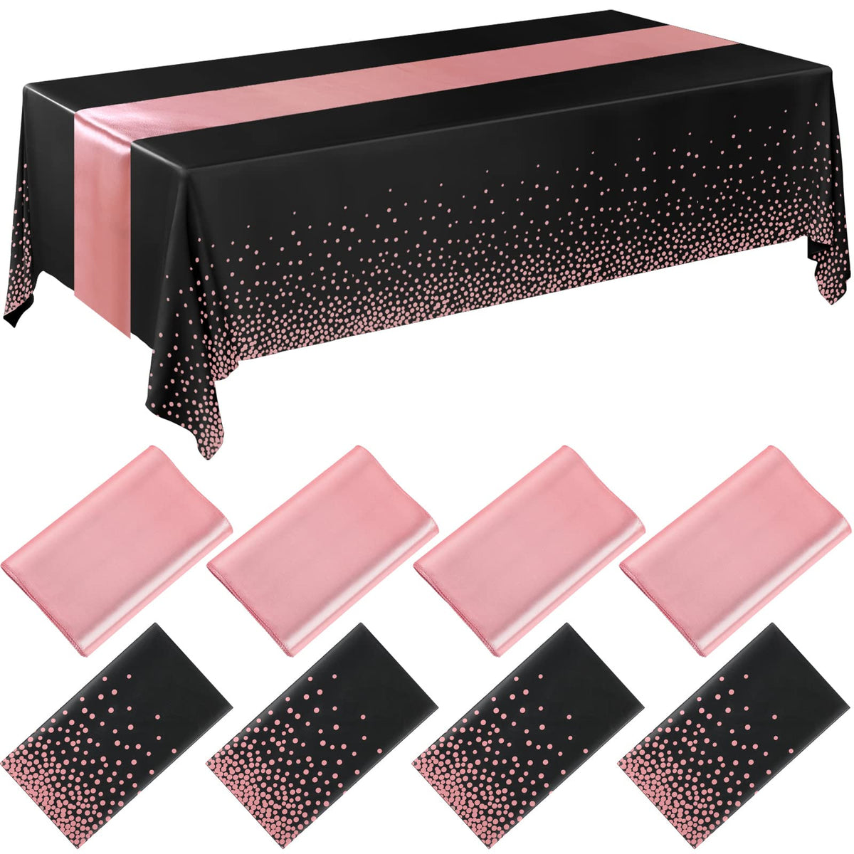Breling Tablecloths & Table Runner Set for Party Tables