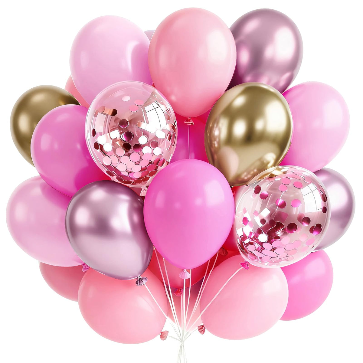 PartyWoo 65-Pack Balloons for Birthdays & Baby Showers
