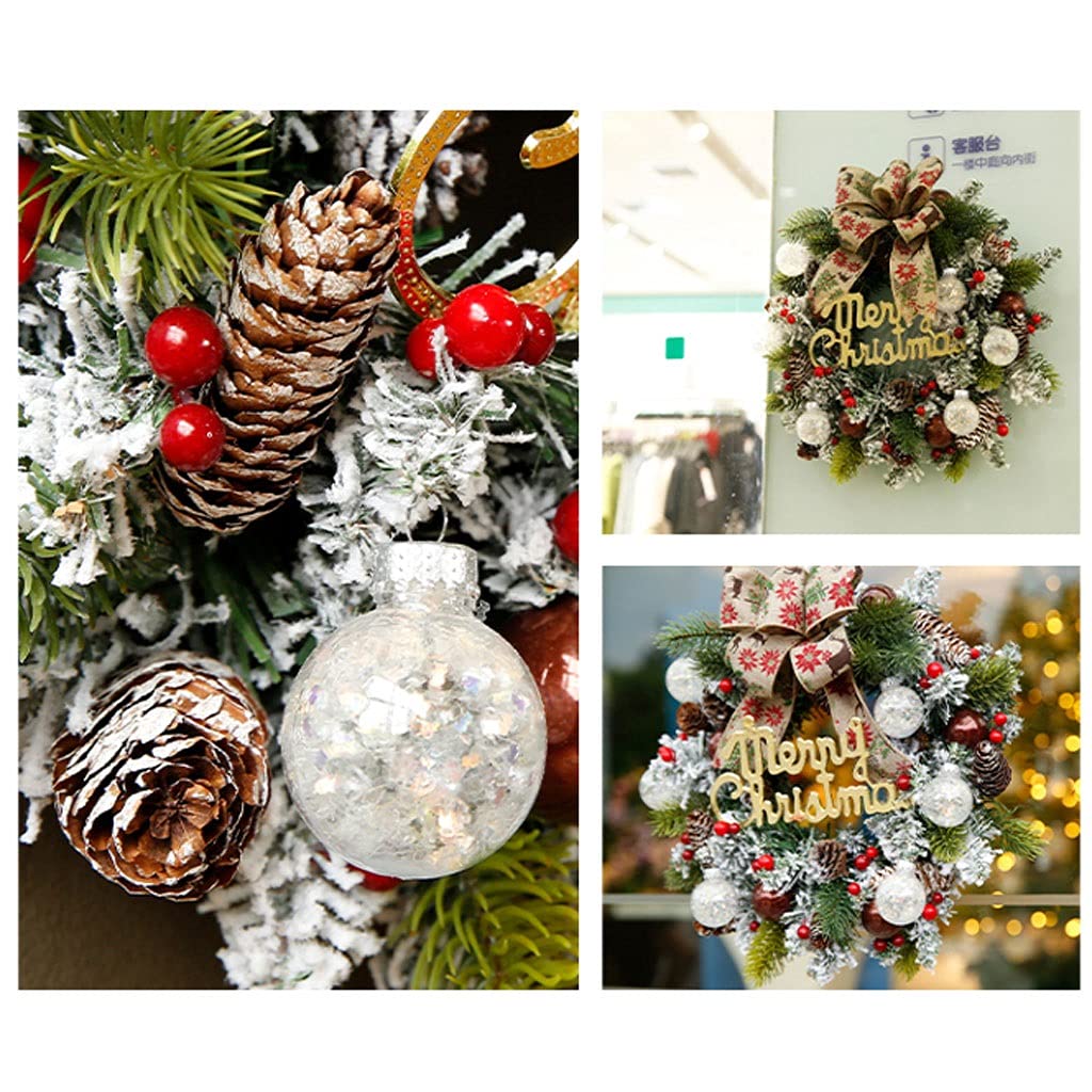 13.8-Inch Artificial Christmas Wreath for Front Door