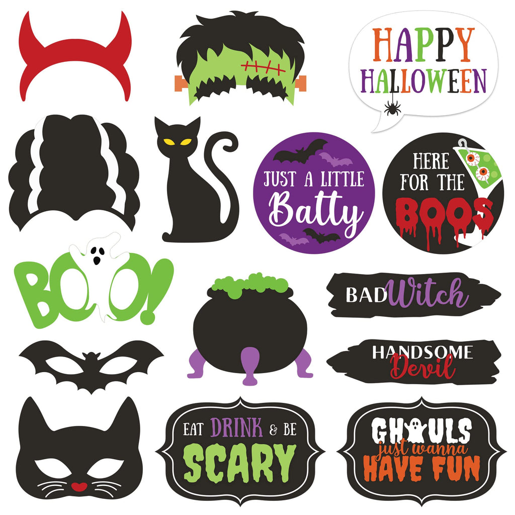 Fully Assembled Photo Booth Props & Selfie Signs for Parties