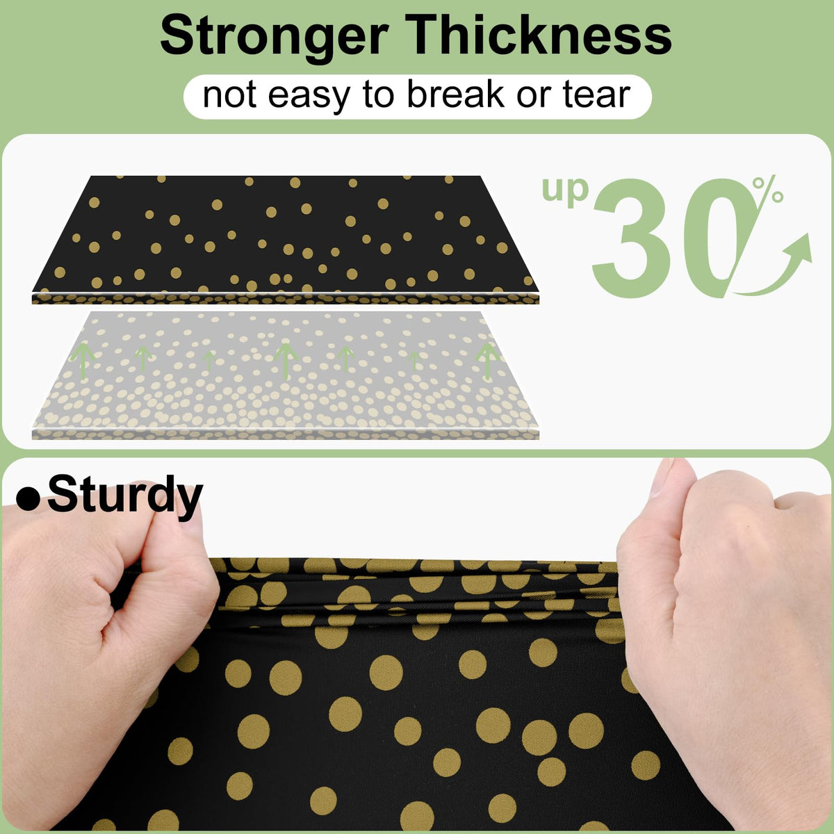 Smiry 12-Pack Gold Print Plastic Tablecloths, 54x108 in