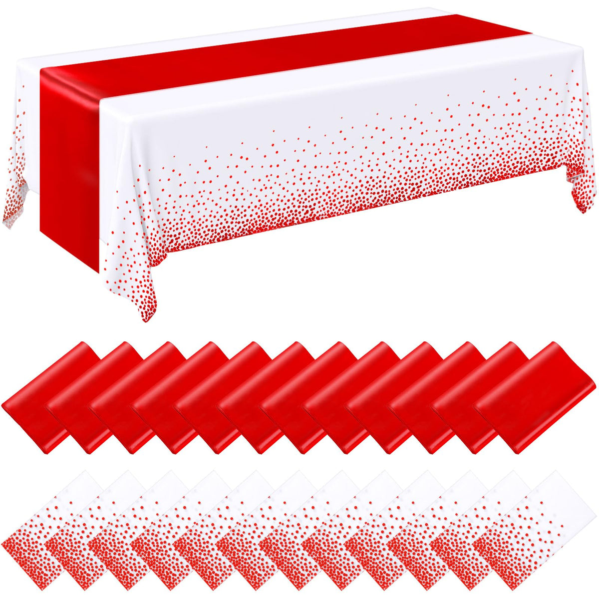 Breling Tablecloths & Table Runner Set for Party Tables