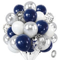 Zesliwy 50-Piece Rose Gold & White Confetti Balloon Set