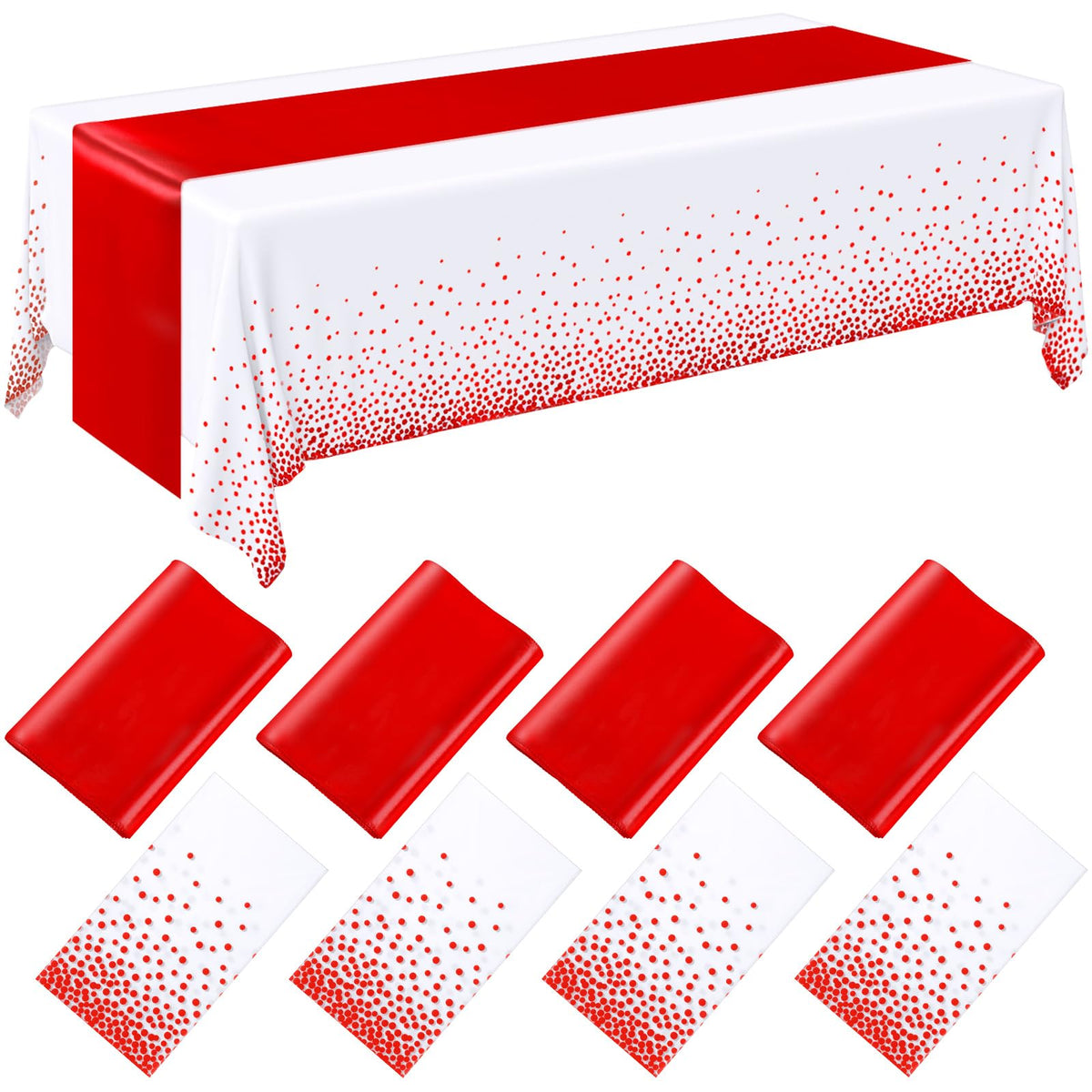 Breling Tablecloths & Table Runner Set for Party Tables