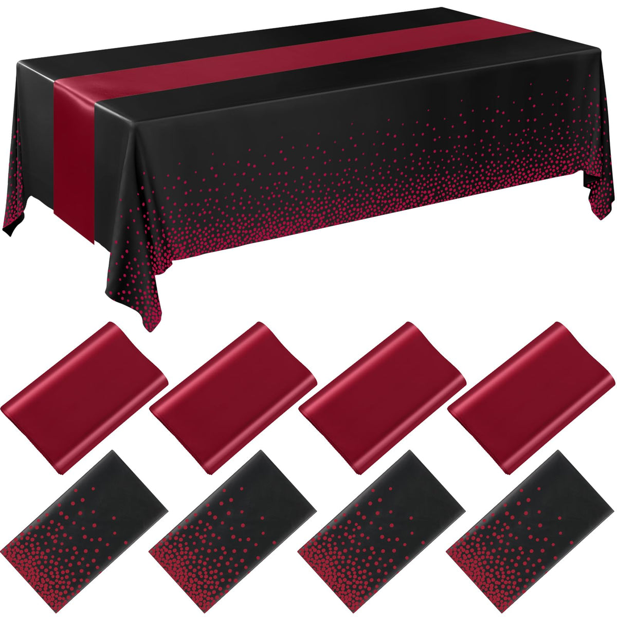 Breling Tablecloths & Table Runner Set for Party Tables