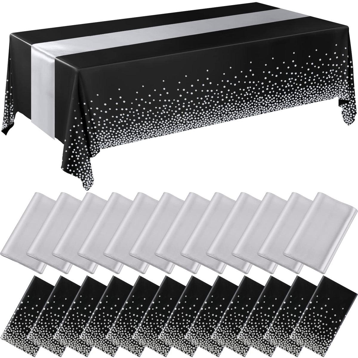 Breling Tablecloths & Table Runner Set for Party Tables