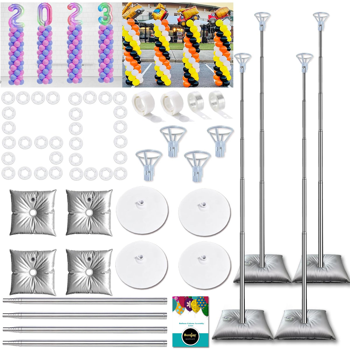 Balloon Column & Arch Stand Kit for Party Decorations