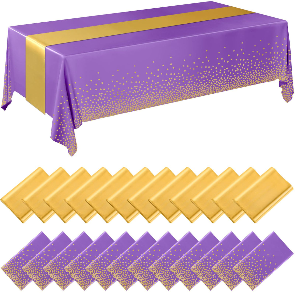 Breling Tablecloths & Table Runner Set for Party Tables