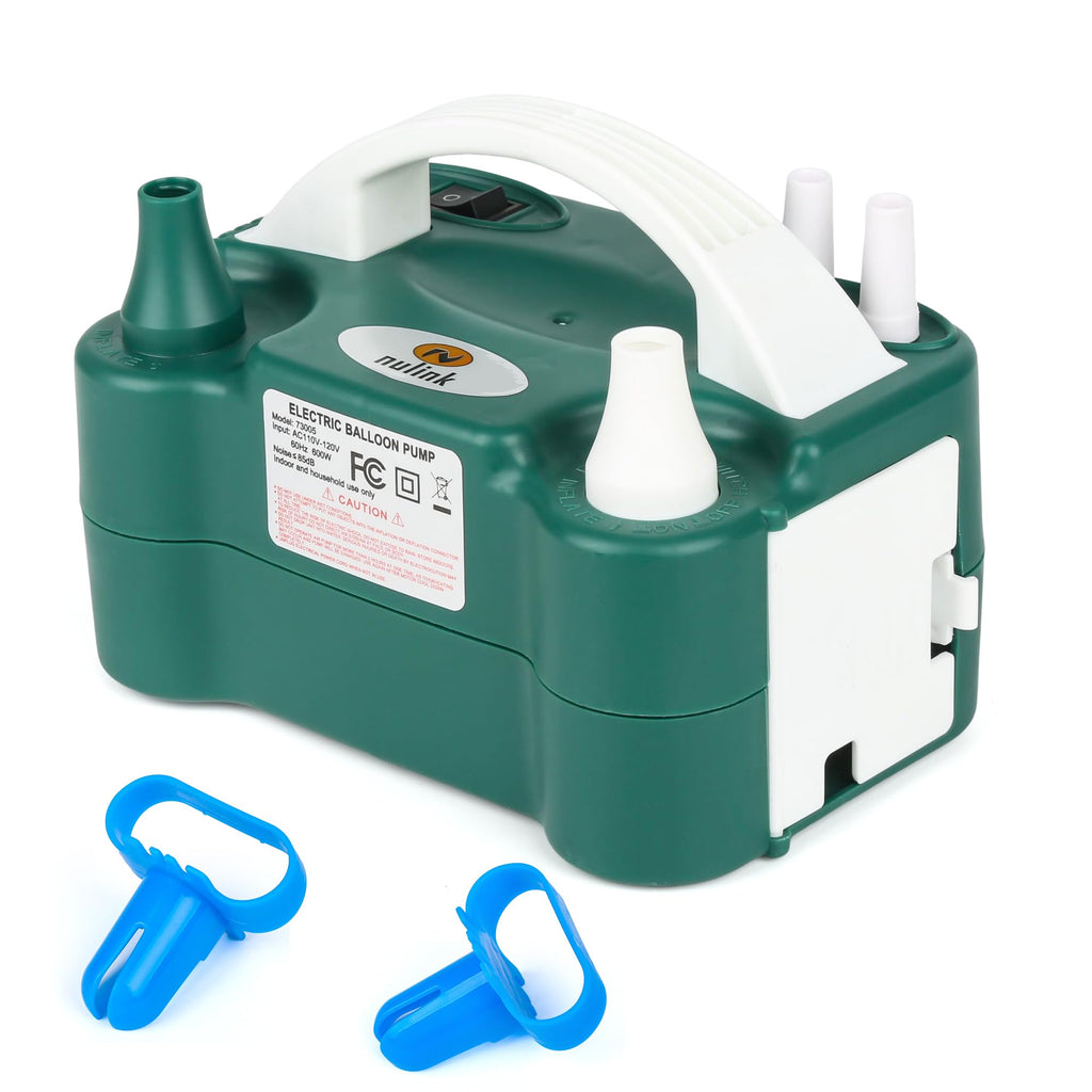 Nulink Portable 600W Electric Balloon Pump with Dual Nozzles