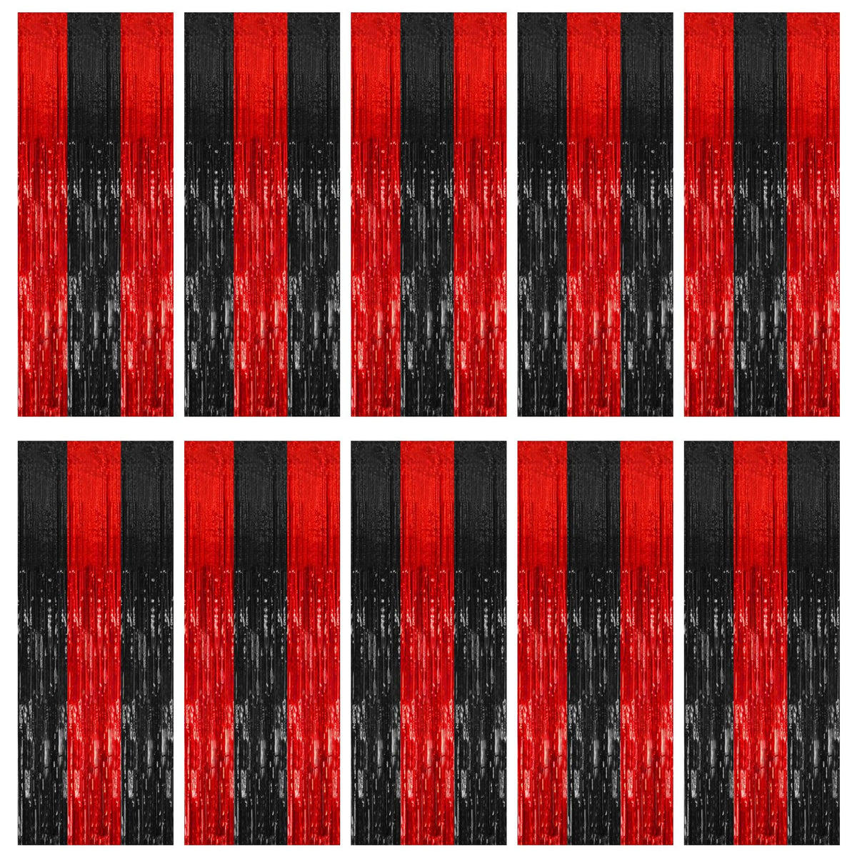 Tinsel Foil Fringe Backdrop Curtains for Party Photo Booths