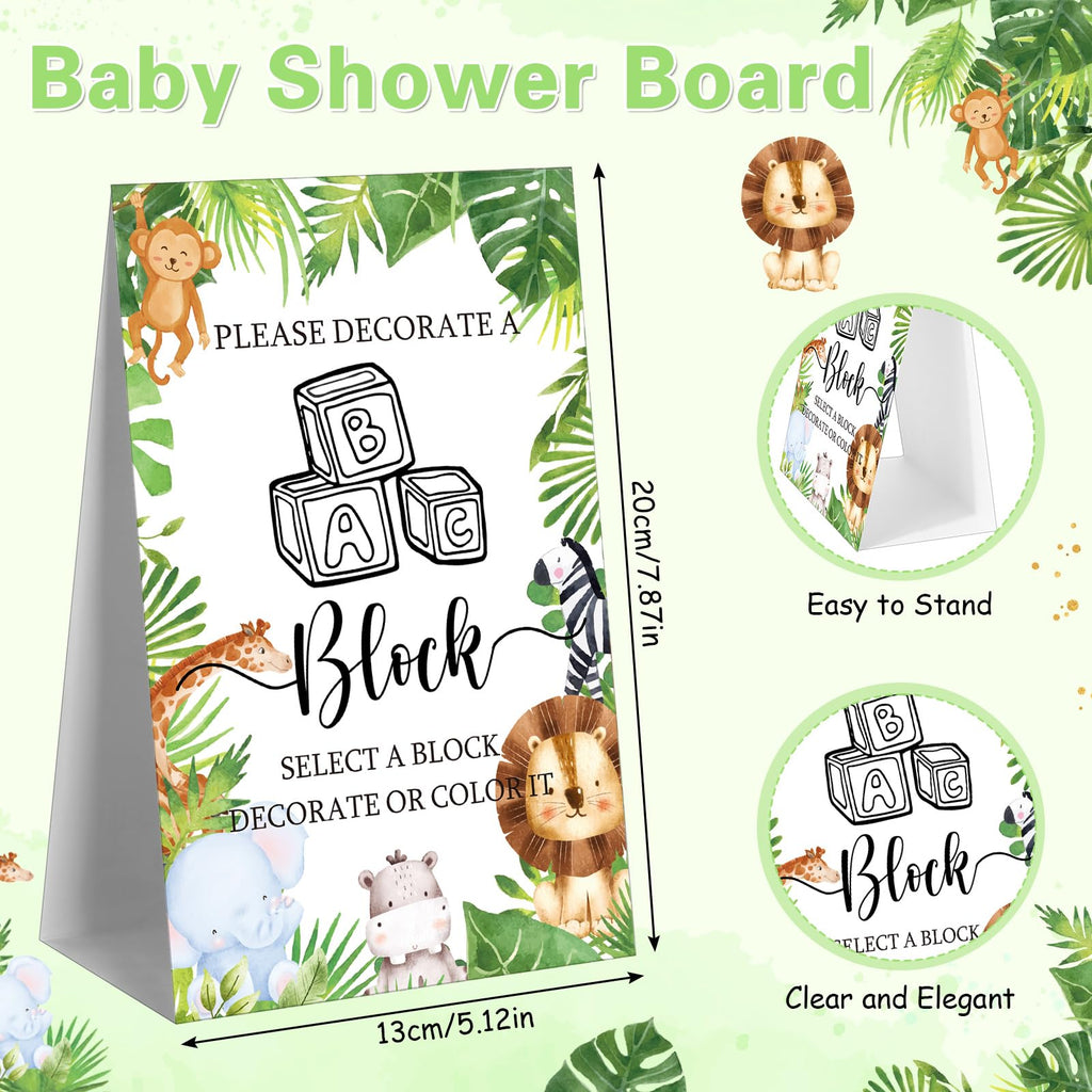 Marsui 136-Piece Baby Shower Game & Decorating Blocks Kit