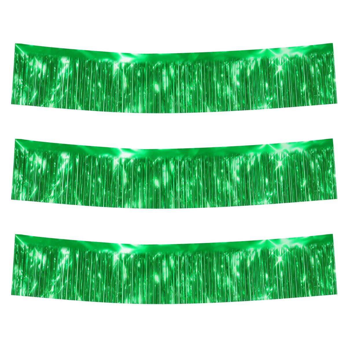 3-Pack 30FT Metallic Foil Fringe Garland Streamers