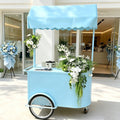 Mobile Iron Snack Cart with Wheels for Parties & Events