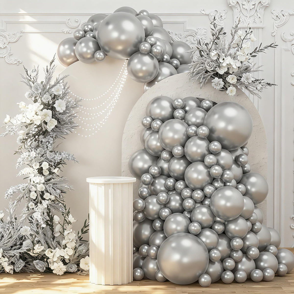 108-Piece Double-Stuffed Balloon Garland Arch Kit, 5–18 Inch