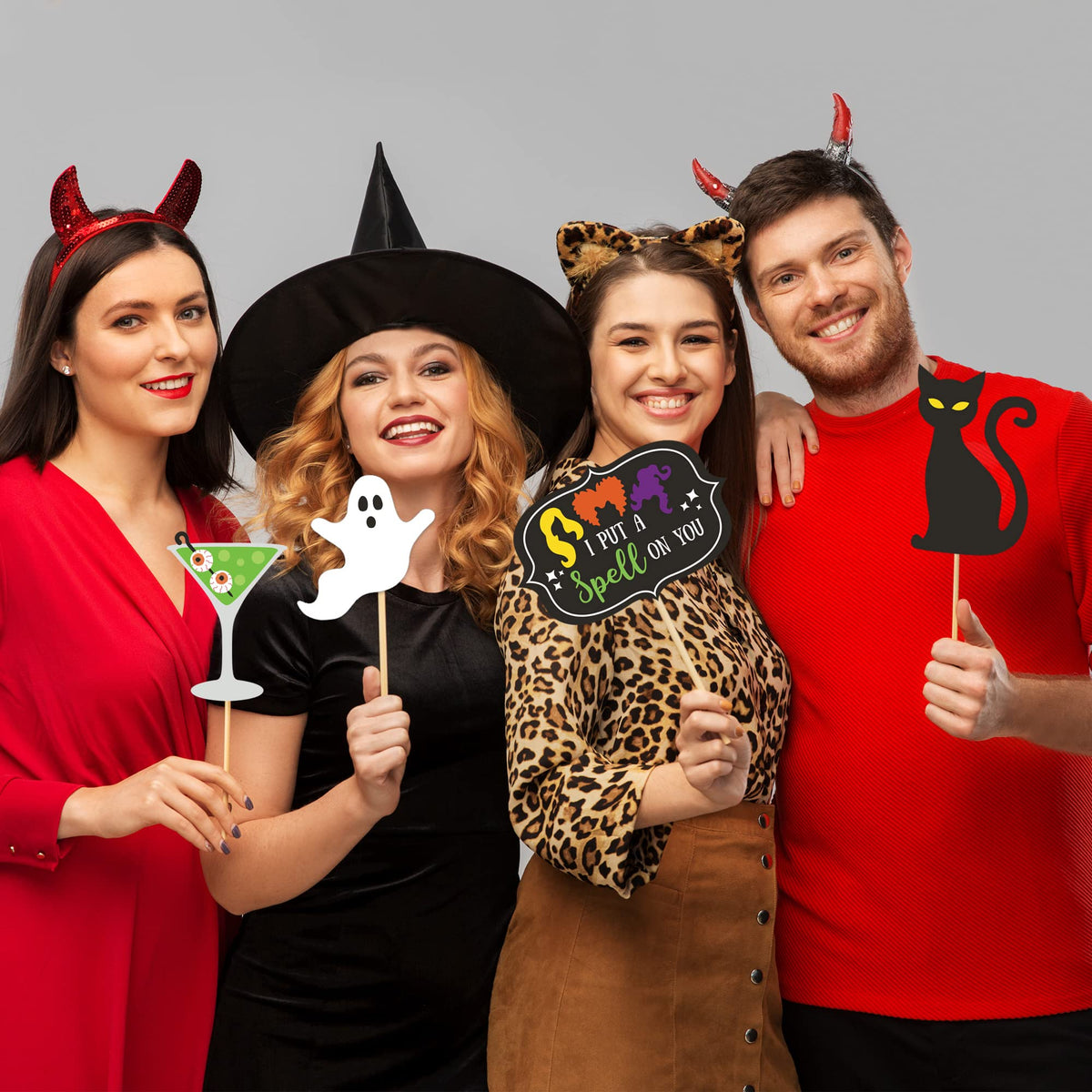 Fully Assembled Photo Booth Props & Selfie Signs for Parties