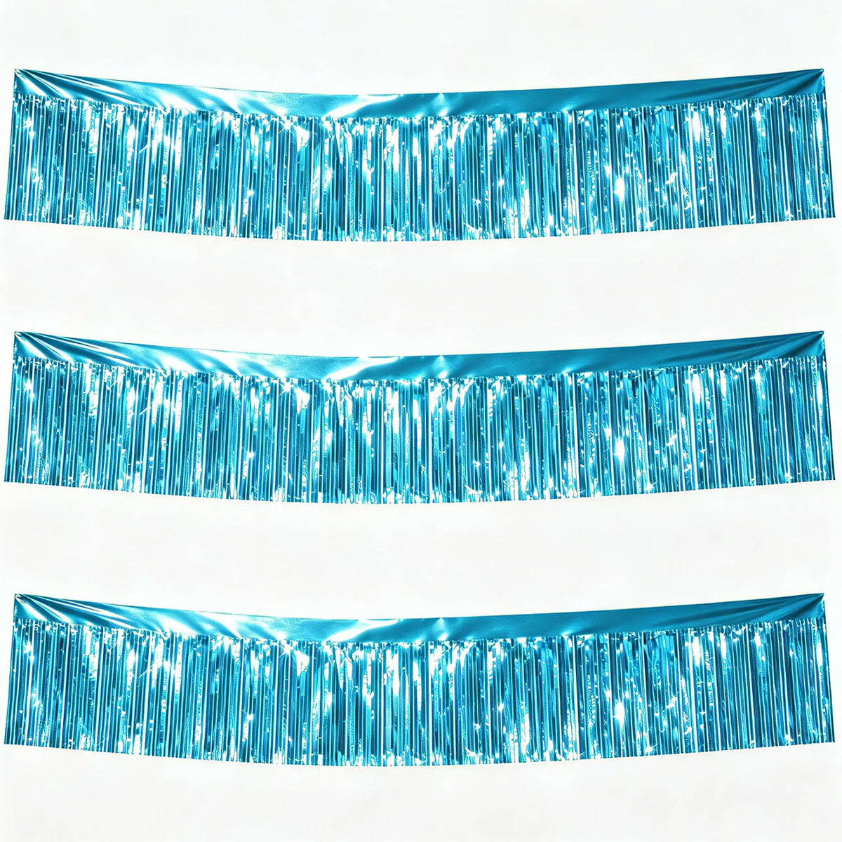 3-Pack 30FT Metallic Foil Fringe Garland Streamers