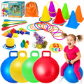 53-Piece Carnival Outdoor Game Set with 18-Inch Hopper Balls