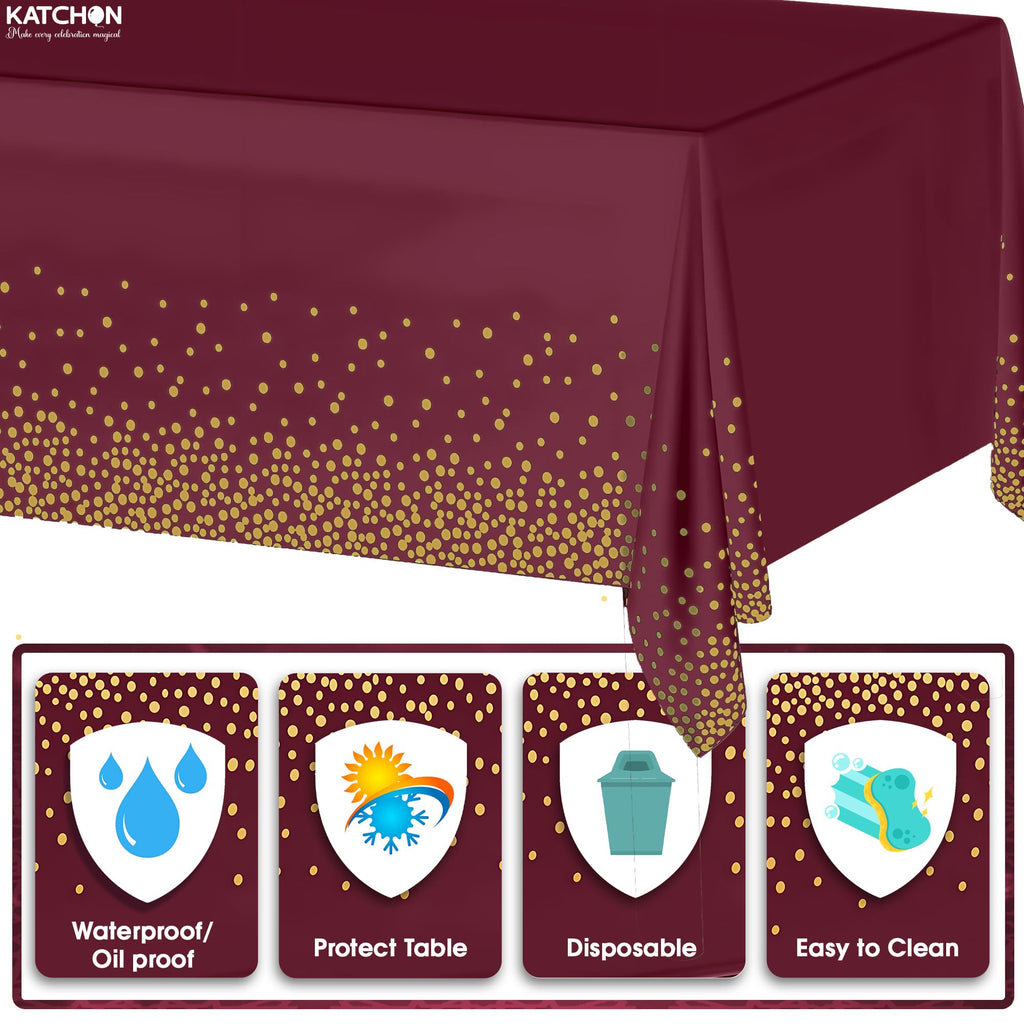 KatchOn Halloween Plastic Table Cover for Indoor Parties