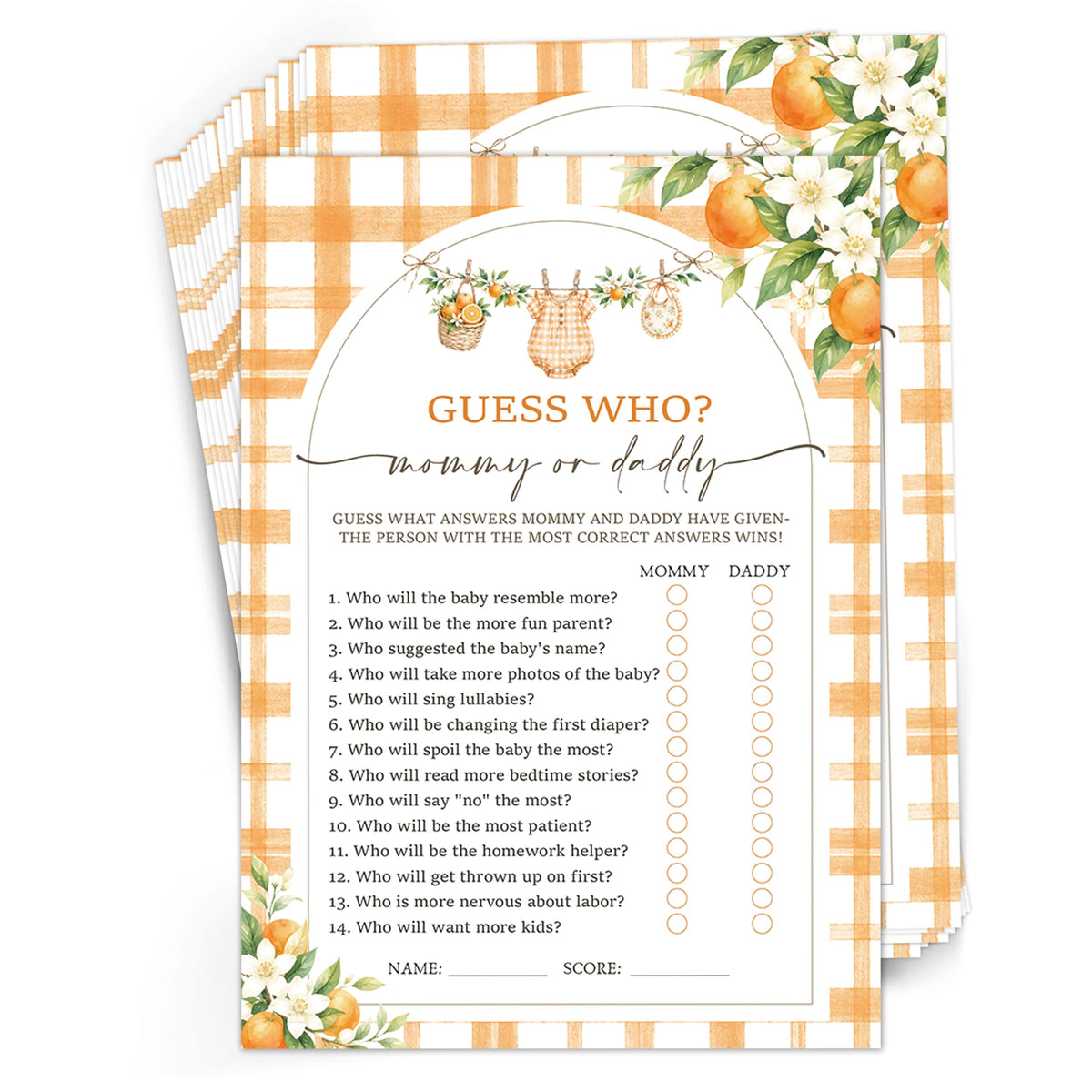 Gender-Neutral Baby Shower Games & Gender Reveal Decor