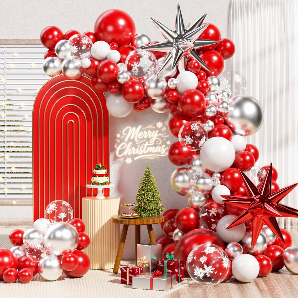 140-Piece Confetti & Star Balloon Garland Arch Kit