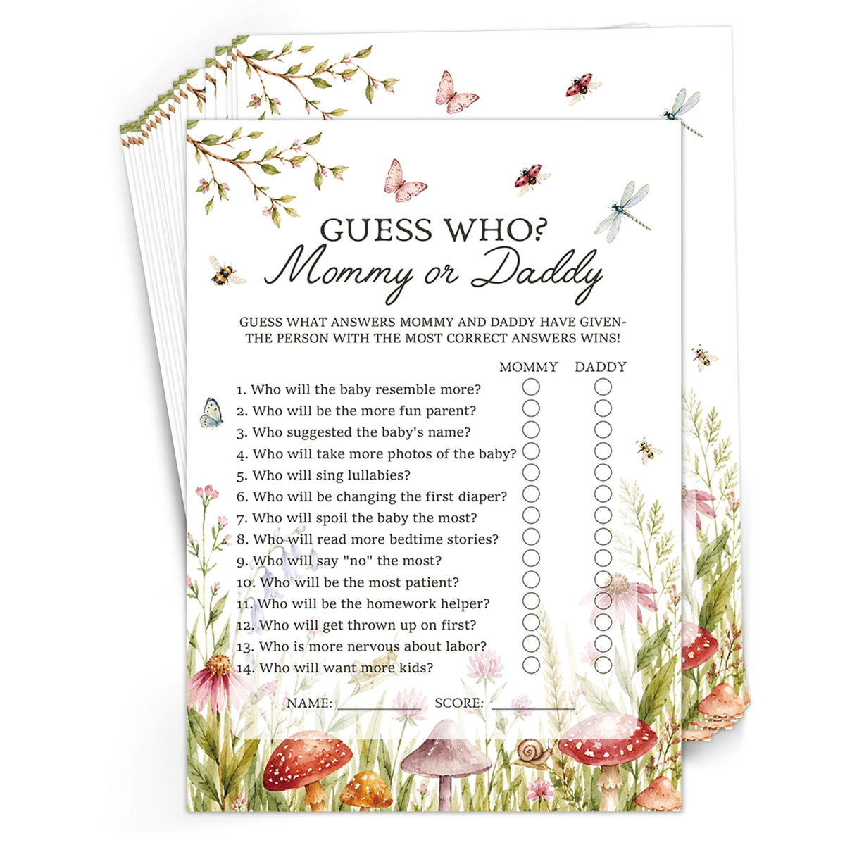 Gender-Neutral Baby Shower Games & Gender Reveal Decor