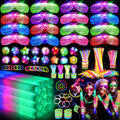 OLUPP 150-Piece Glow Party Kit with LED Glasses & Sticks