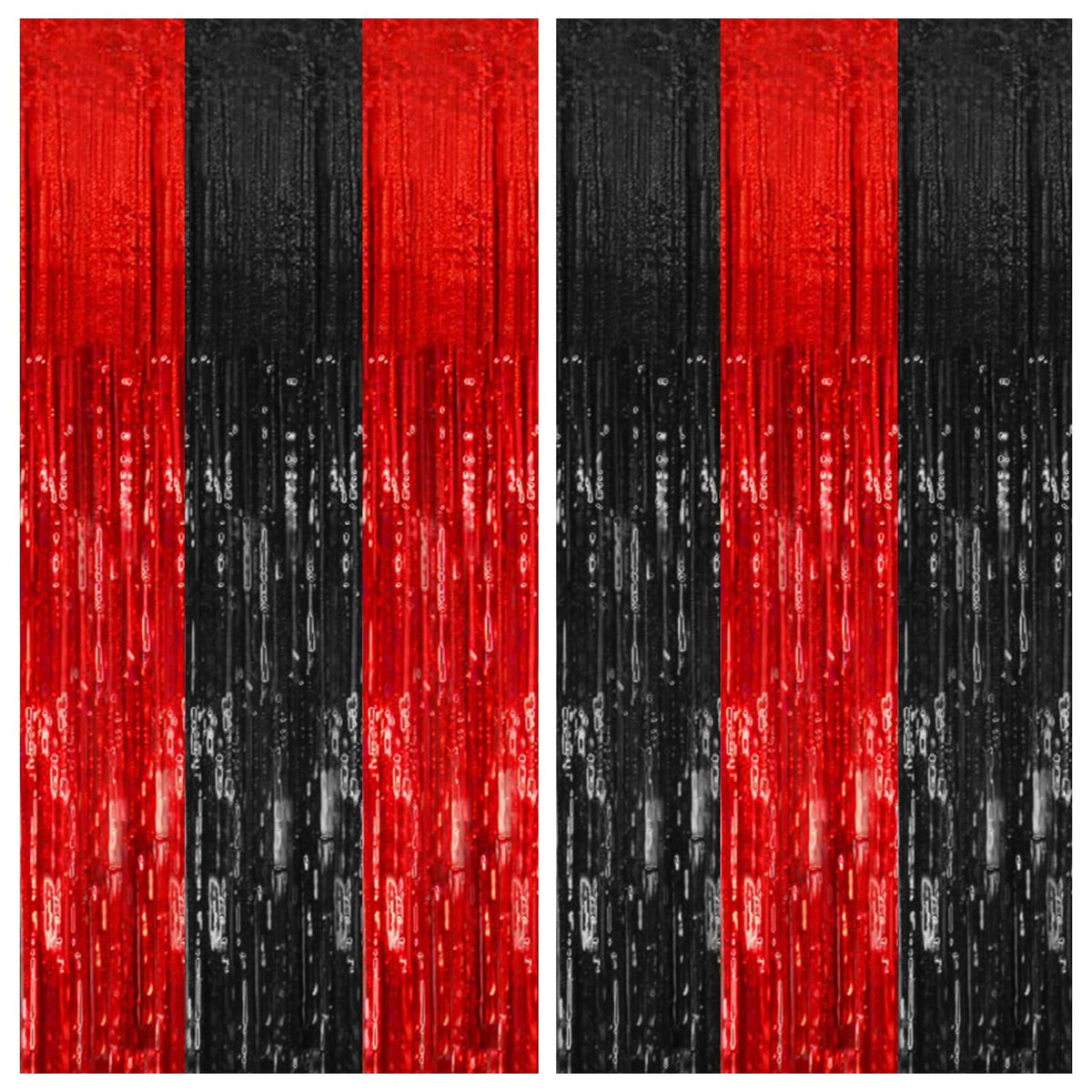 Tinsel Foil Fringe Backdrop Curtains for Party Photo Booths