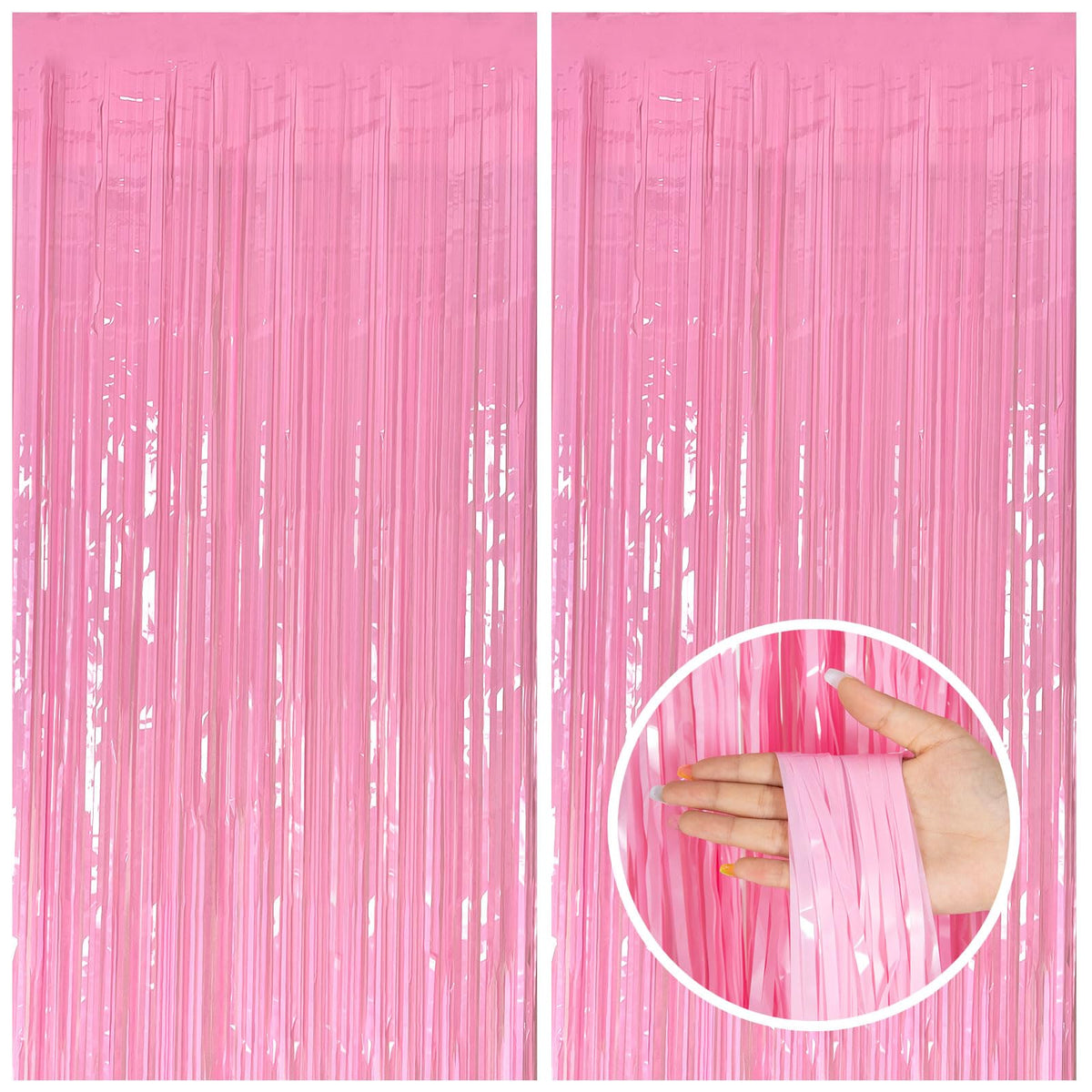 Tinsel Foil Fringe Backdrop Curtains for Party Photo Booths