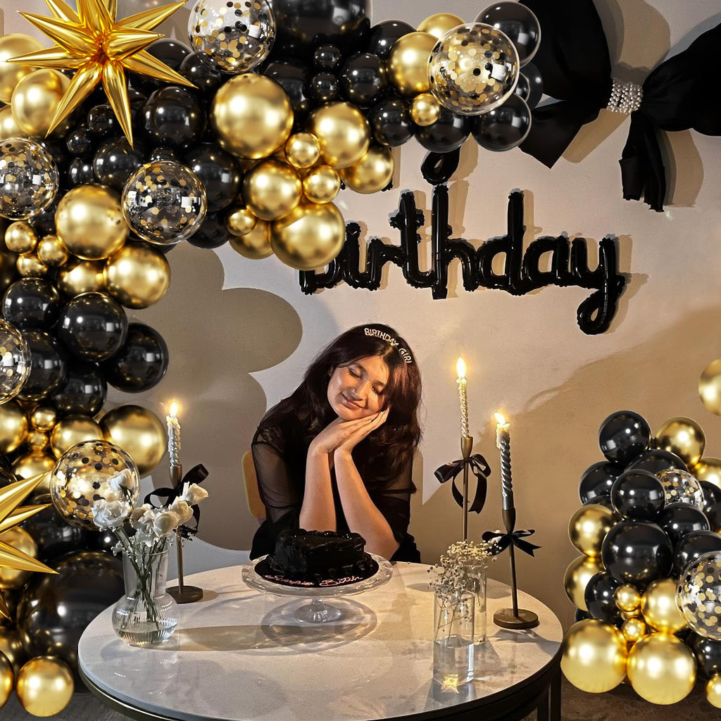 140-Piece Confetti & Star Balloon Garland Arch Kit