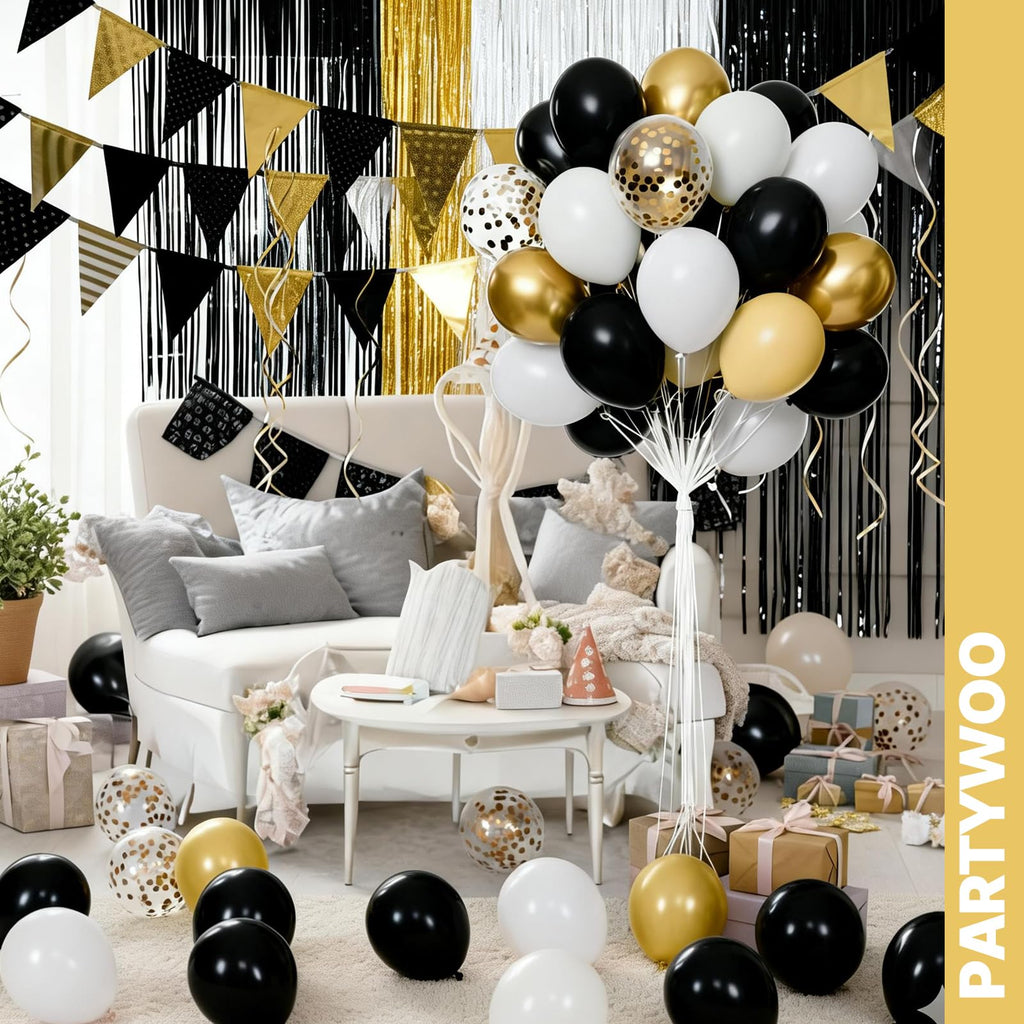 PartyWoo 65-Pack Balloons for Birthdays & Baby Showers