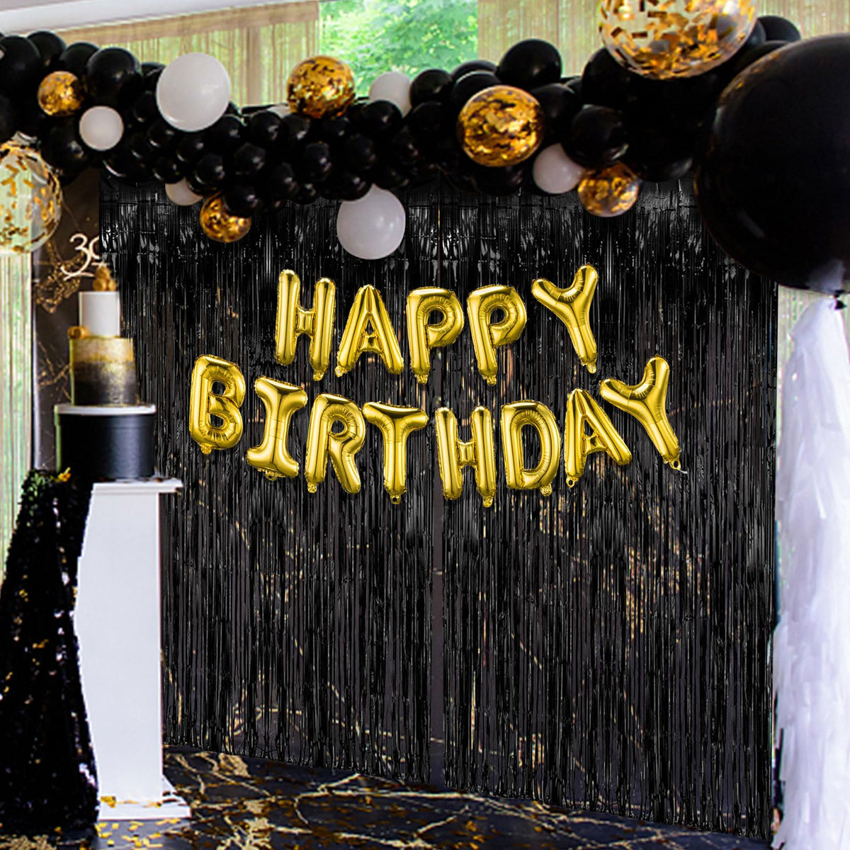 Tinsel Foil Fringe Backdrop Curtains for Party Photo Booths