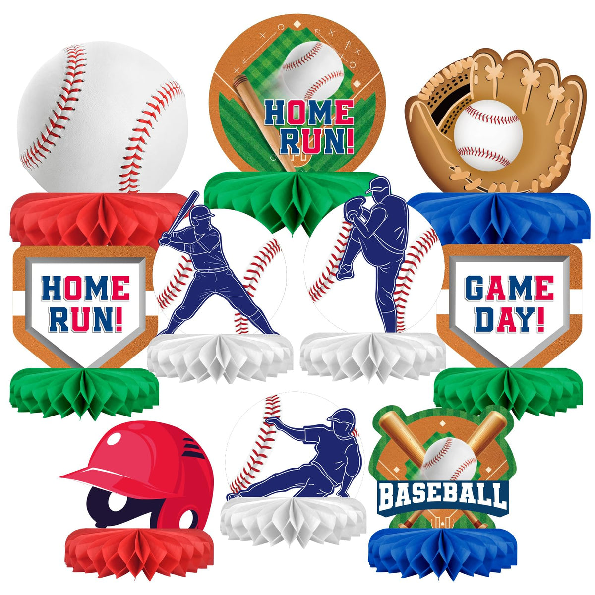 Kids' Birthday Honeycomb Centerpiece Table Decoration Set
