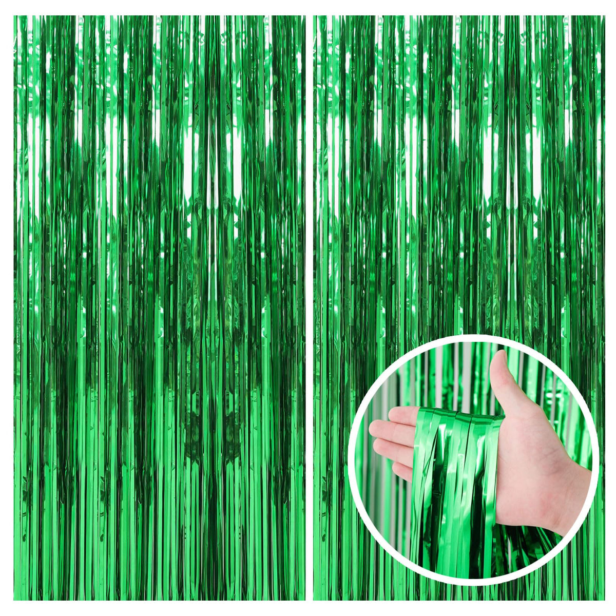 Tinsel Foil Fringe Backdrop Curtains for Party Photo Booths