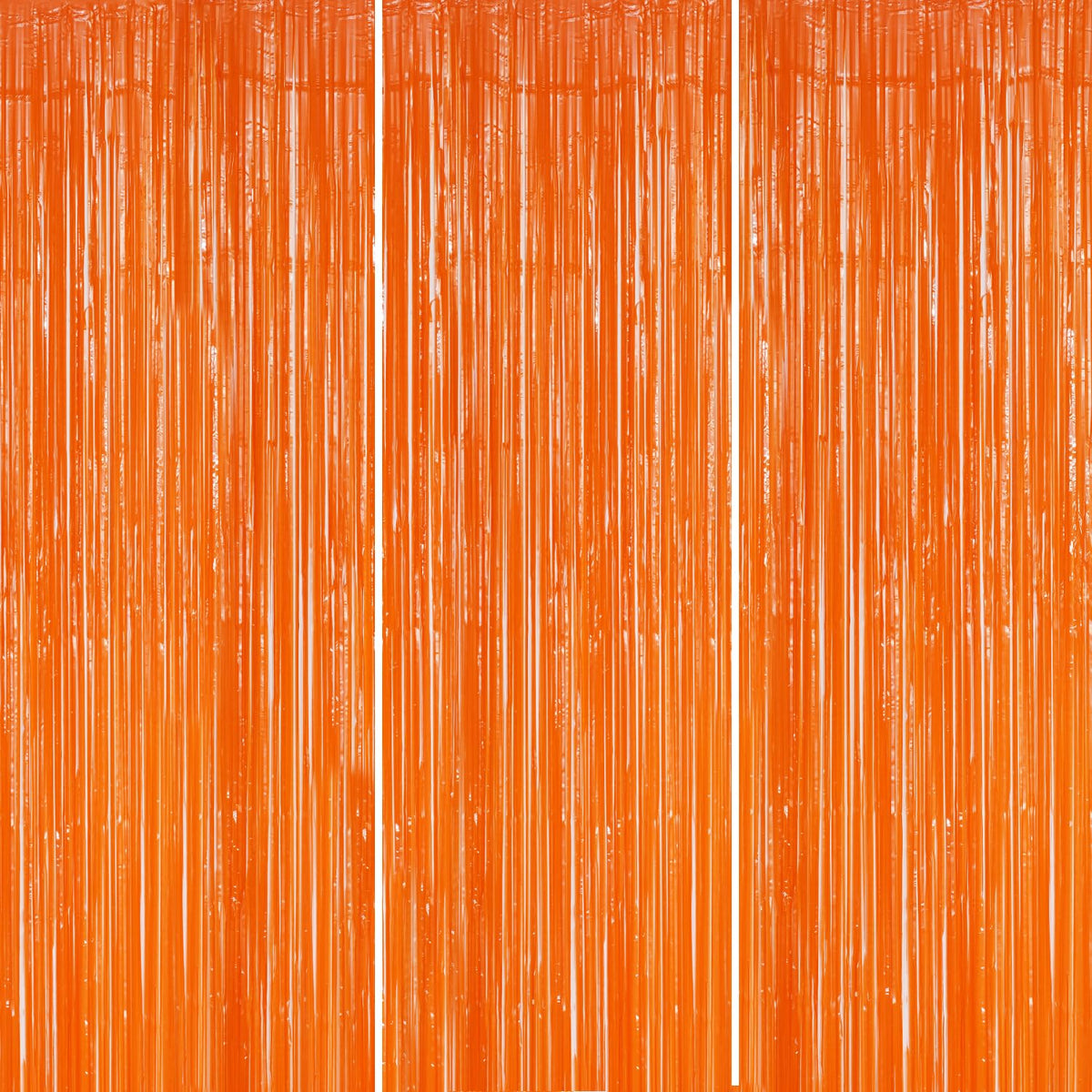 DECOCKRAT 3-Pack Foil Fringe Backdrop Curtains, 3.3x8.2 FT