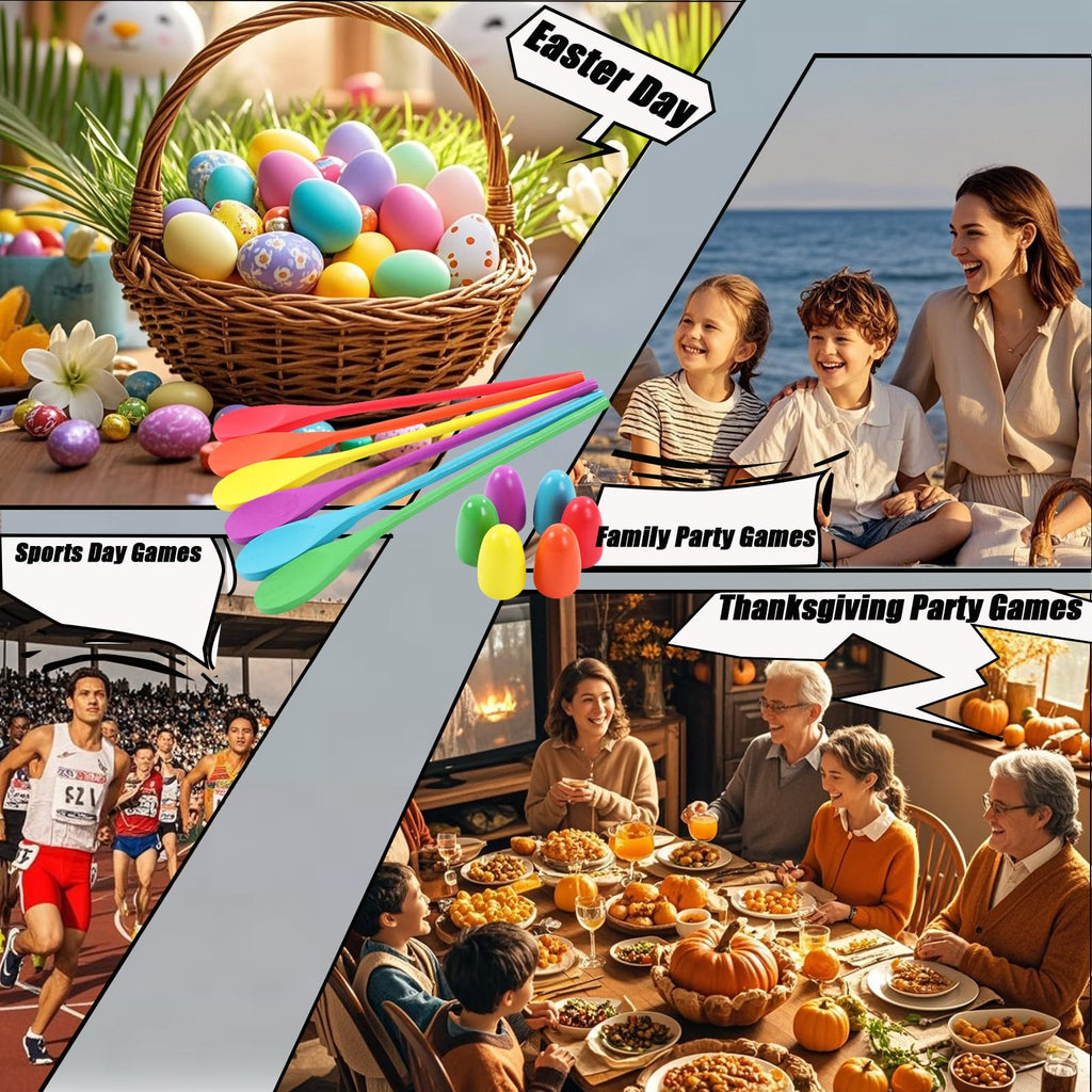 24-Piece Outdoor Relay Race Kit with Sacks, Spoons & Belts