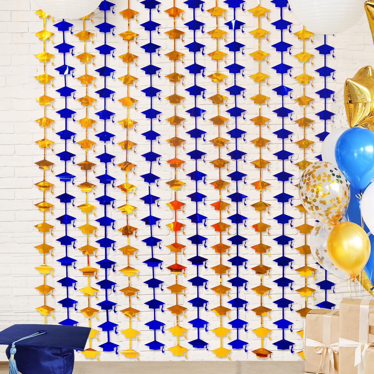 Mega-L Foil Fringe Curtains for Party Photo Backdrops