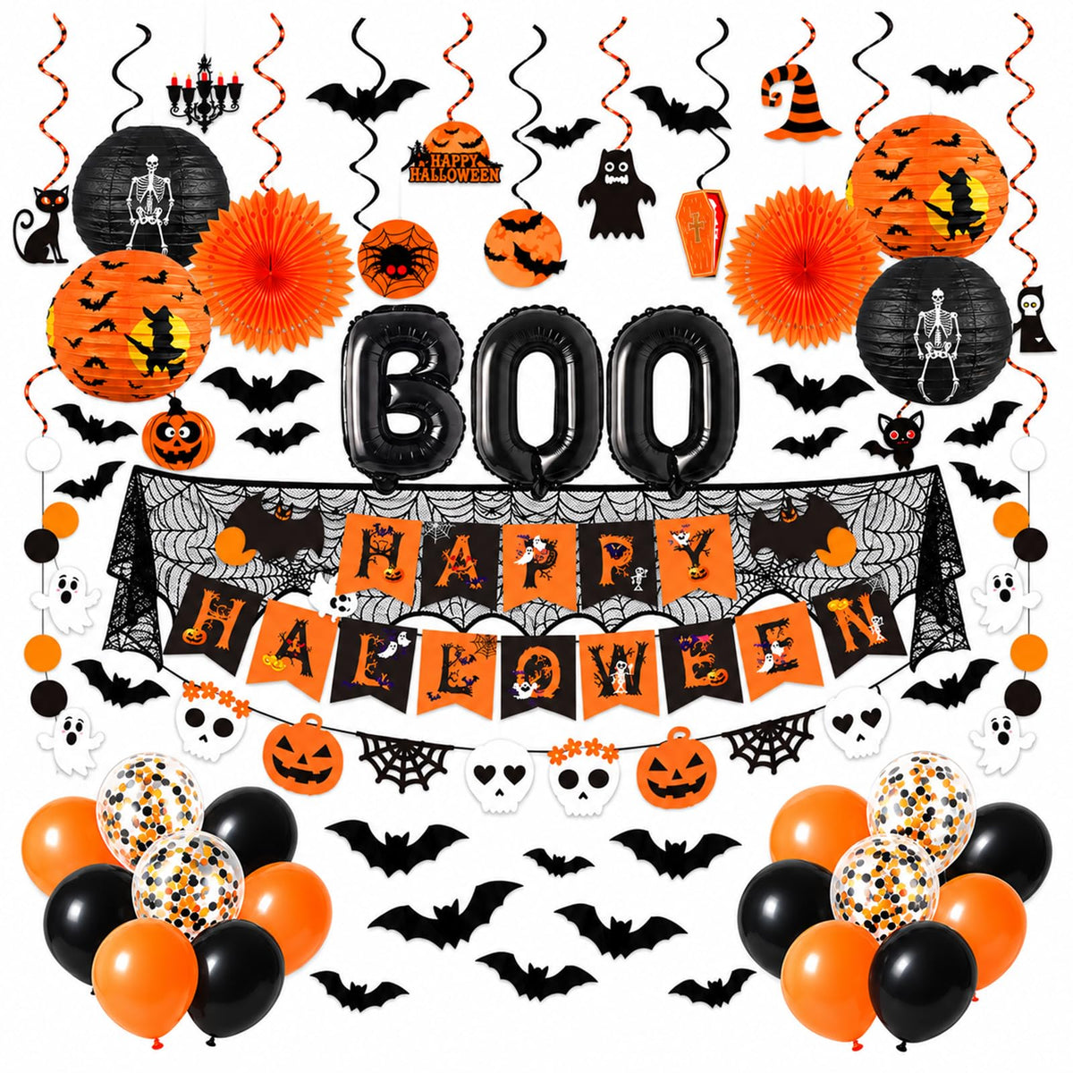 Party Decorations Kit for Birthdays and Celebrations