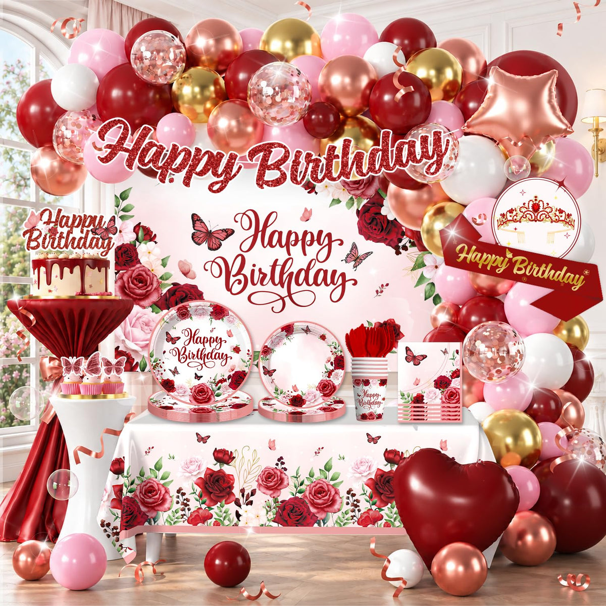 Birthday Flower Balloon Arch for Party Decorations