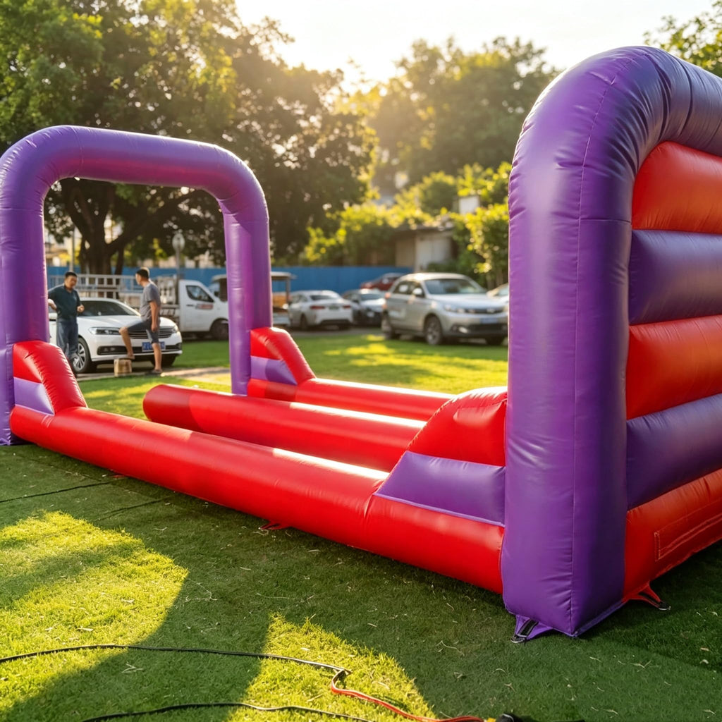 younghome 21FT Inflatable Dual-Lane Bowling Game Set