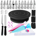 Riccle 88-Piece Cake Decorating Kit with Blue Turntable