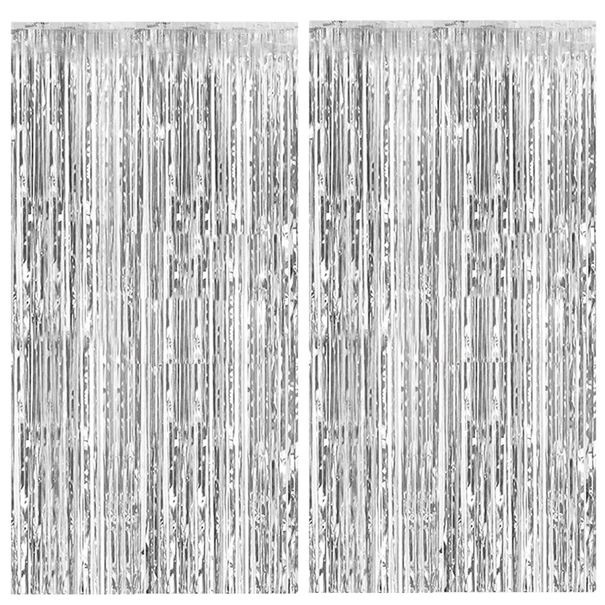 Tinsel Foil Fringe Backdrop Curtains for Party Photo Booths